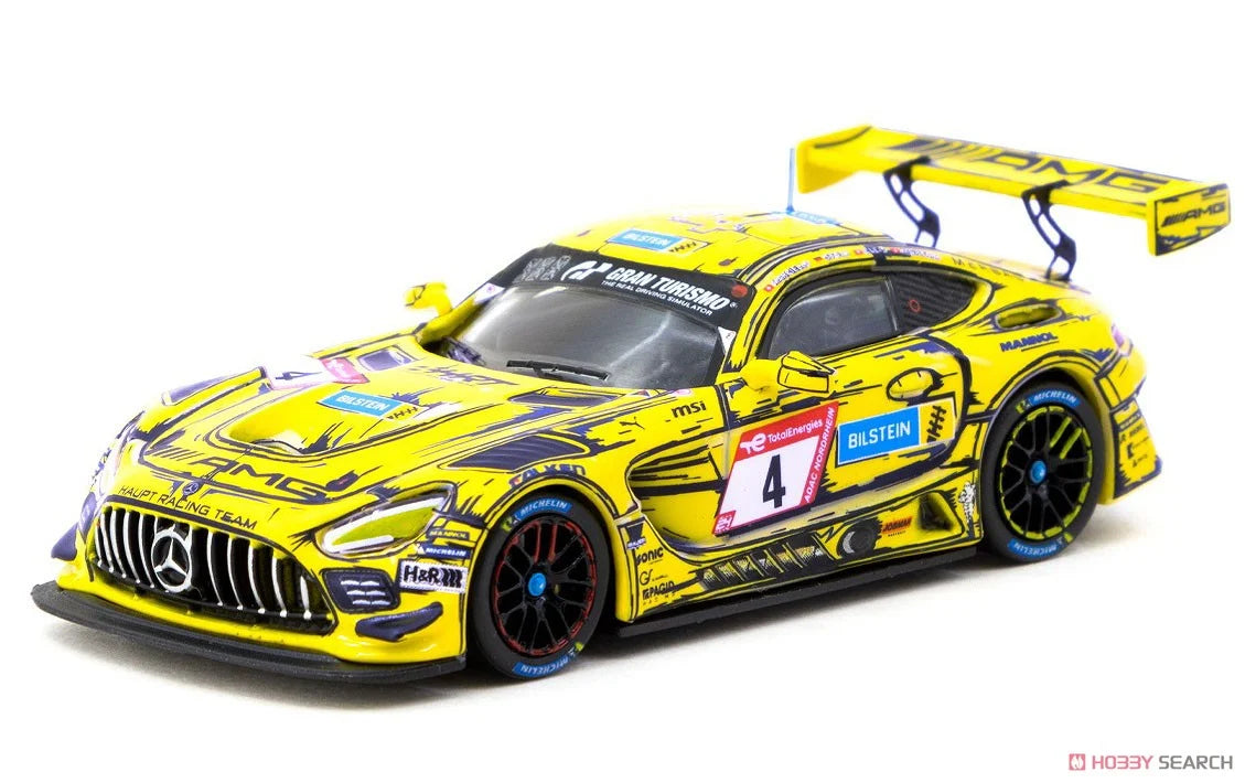 Tarmac Works 1.64  Mercedes Benz AMG GT3 #4 P.Ellis/R.Marciello/E. Mortara/L.Stolz, Nürburgring 24h 2023 Amarillo