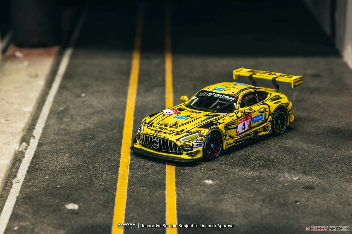Tarmac Works 1.64  Mercedes Benz AMG GT3 #4 P.Ellis/R.Marciello/E. Mortara/L.Stolz, Nürburgring 24h 2023 Amarillo