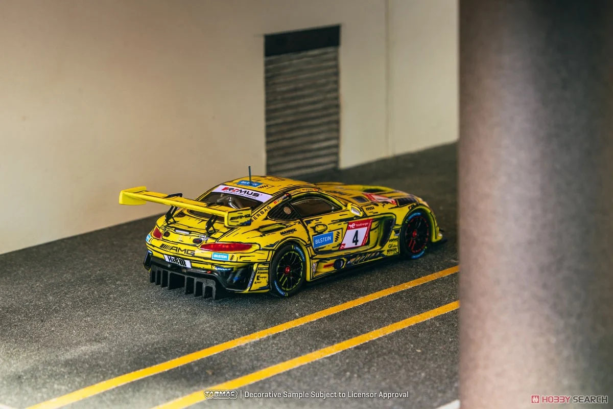 Tarmac Works 1.64  Mercedes Benz AMG GT3 #4 P.Ellis/R.Marciello/E. Mortara/L.Stolz, Nürburgring 24h 2023 Amarillo