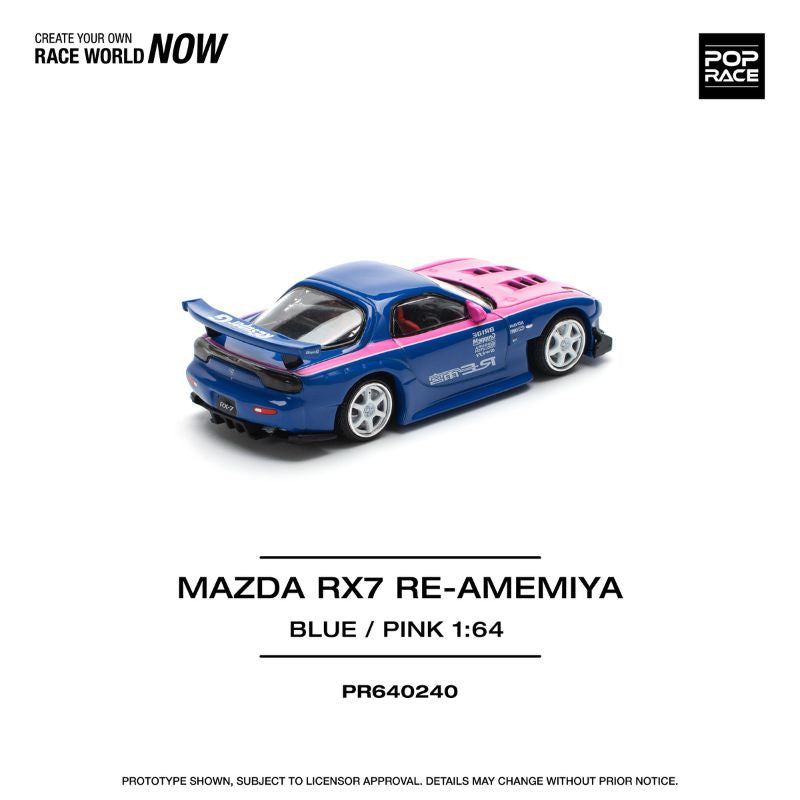 Pop Race Mazda RX7 Re Amemiya Azul / Rosa # 240