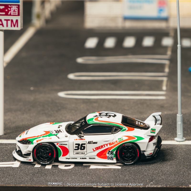 ***PREORDER *** LLEGADA APROXIMADA PRIMER TRIMESTRE 2027 *** TARMAC LB WORKS TOYOTA SUPRA (A90) White – Pure JDM aggression CASTROL