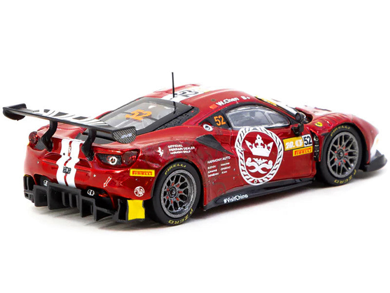 Tarmac Works 1.64  2023 Ferrari 488 GT3 #52 Chen Weian Macau GT Cup FIA GT World Cup 2023 Harmony Racing