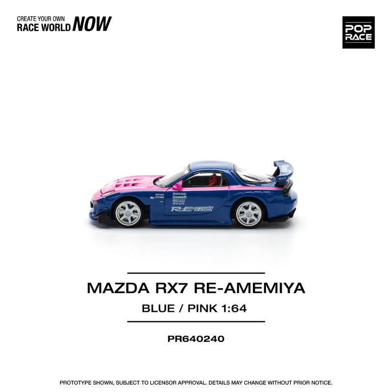 Pop Race Mazda RX7 Re Amemiya Azul / Rosa # 240