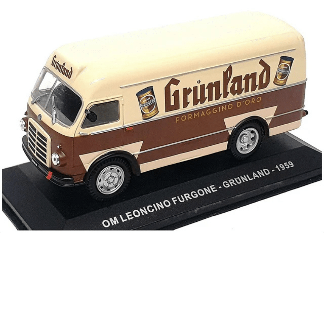 1/43 1959 Om Leoncino Delivery Van Grunland, brown Megazine Models - Garage23