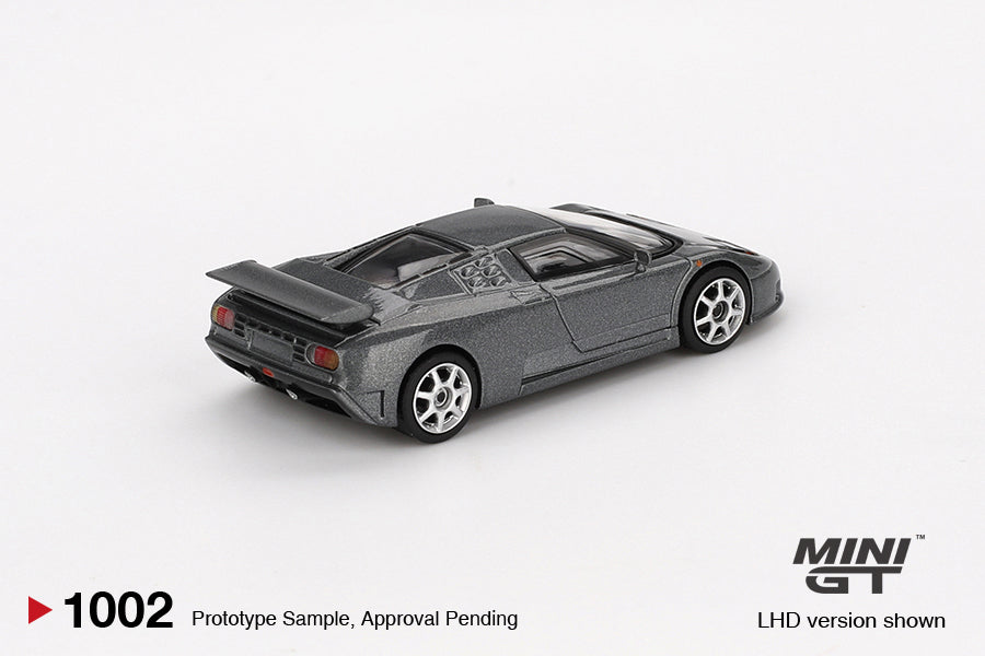 MINI GT 1995 Bugatti EB110 Super Sport Grigio scuro # 1002