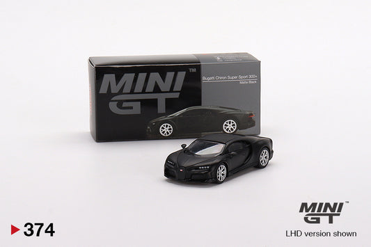MINI GT Bugatti Chiron Super Sport 300+ Negro Mate # 374