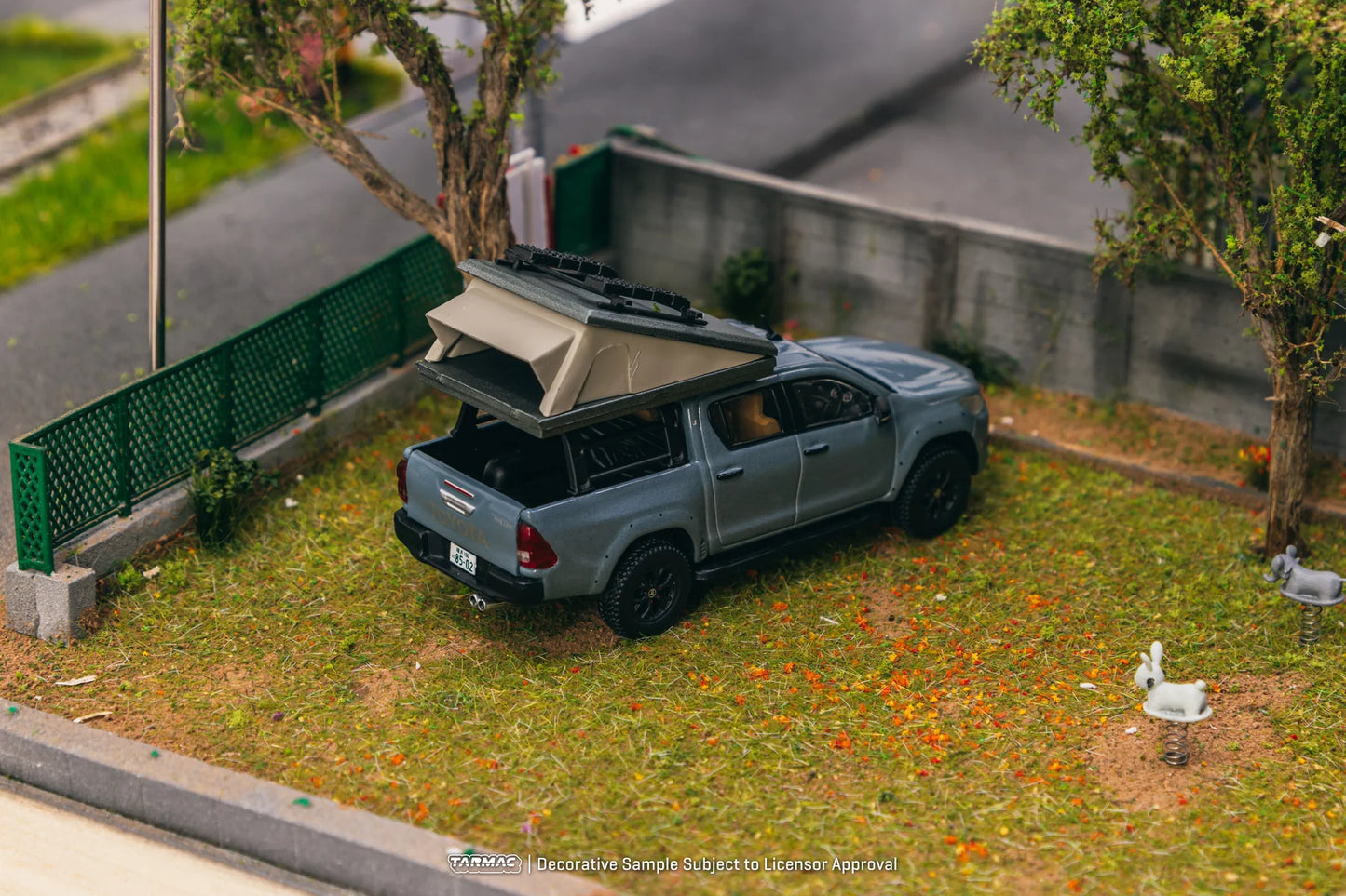 Tarmac Works 1.64 Toyota Hilux With Camping Tent Grey