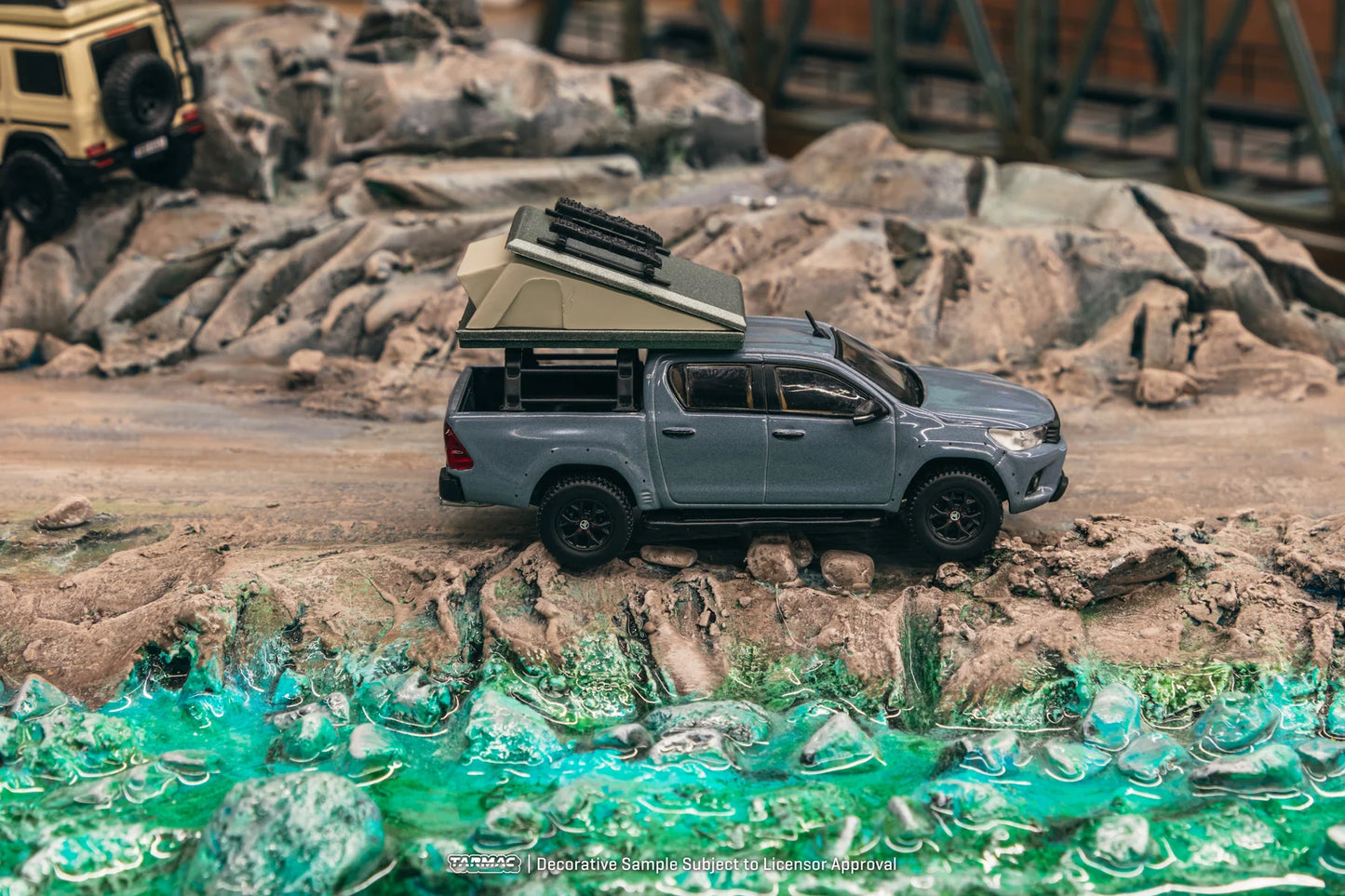 Tarmac Works 1.64 Toyota Hilux With Camping Tent Grey
