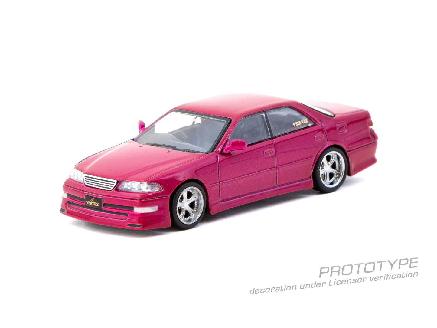 Tarmac Works 1.64 Vertex Toyota Mark II JZX100 Rojo Metálico
