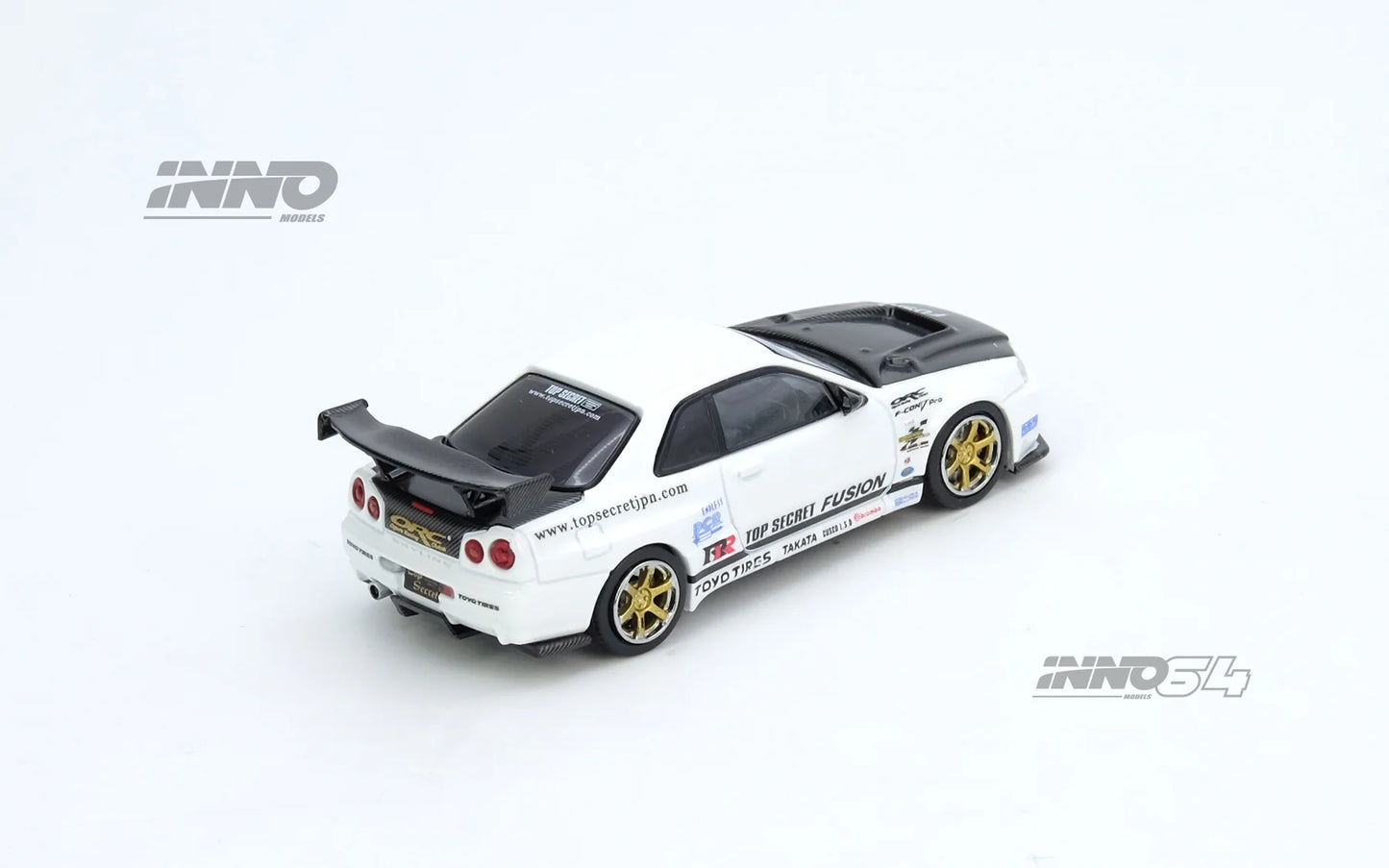 Inno64 Nissan Skyline Top Secret R34 GTR White