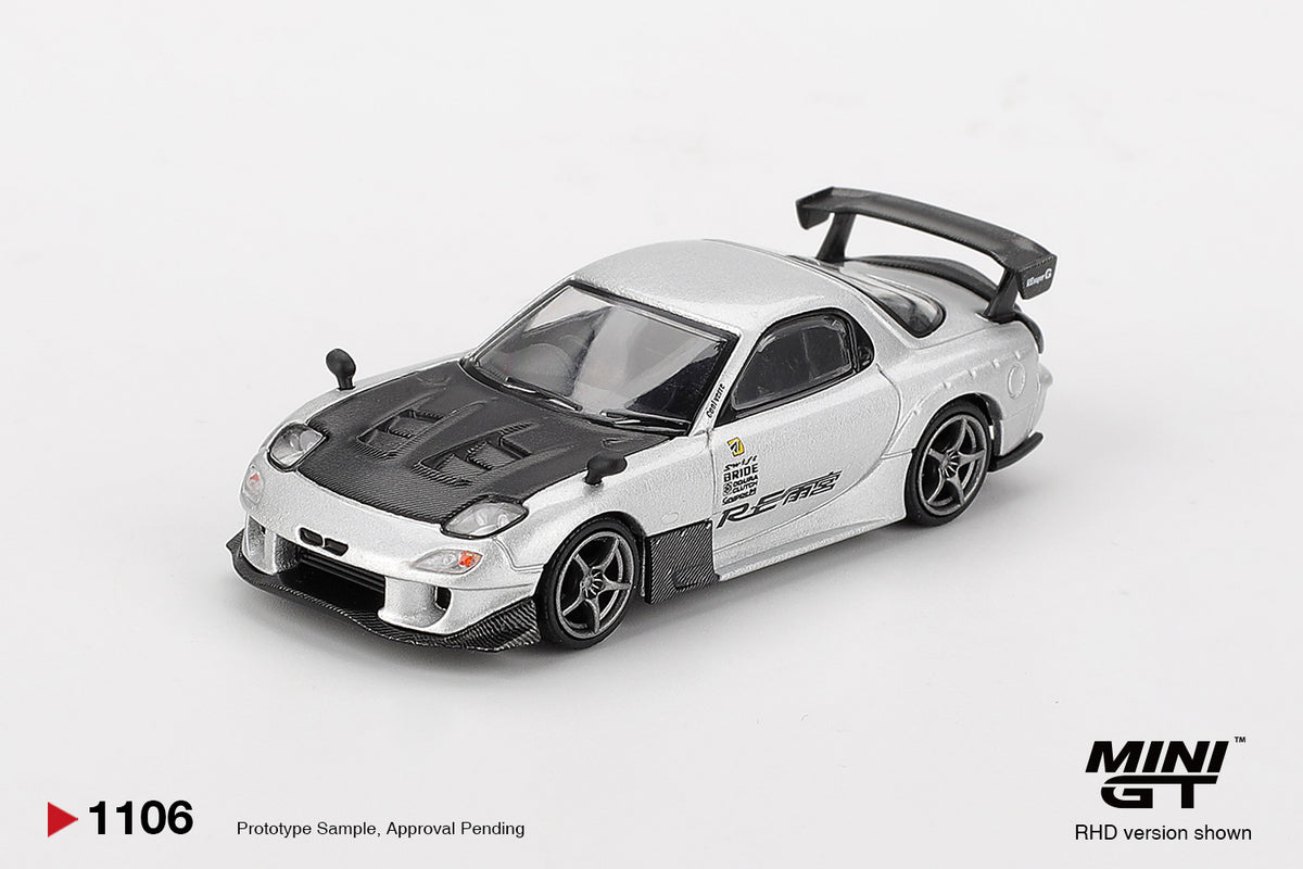 MINI GT 2024 Mazda RX7 FD3S Re Amamiya, silver metal # 1106