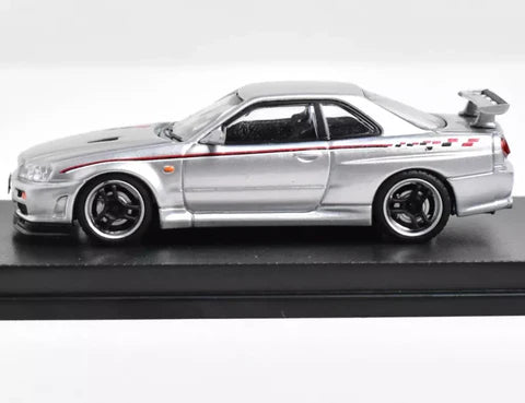 %%% My Model Collect Nissan Skyline R34 V Spec Nismo Livery silver 1.64 MMC640009C