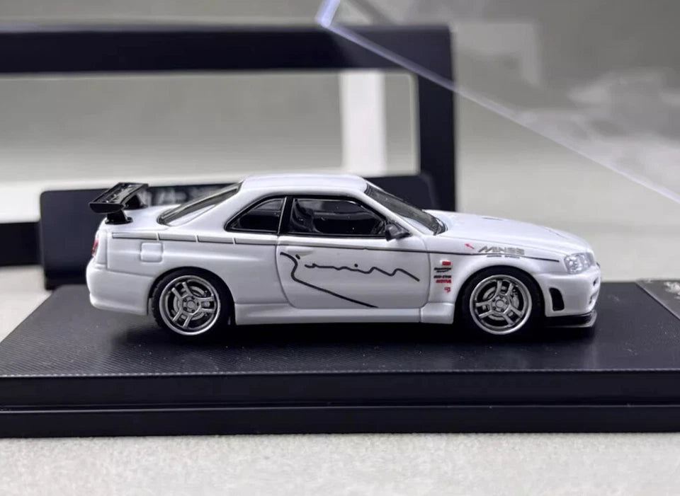 %%% My Model Collect Nissan Skyline R34 V Spec White 1.64 MMC640009G