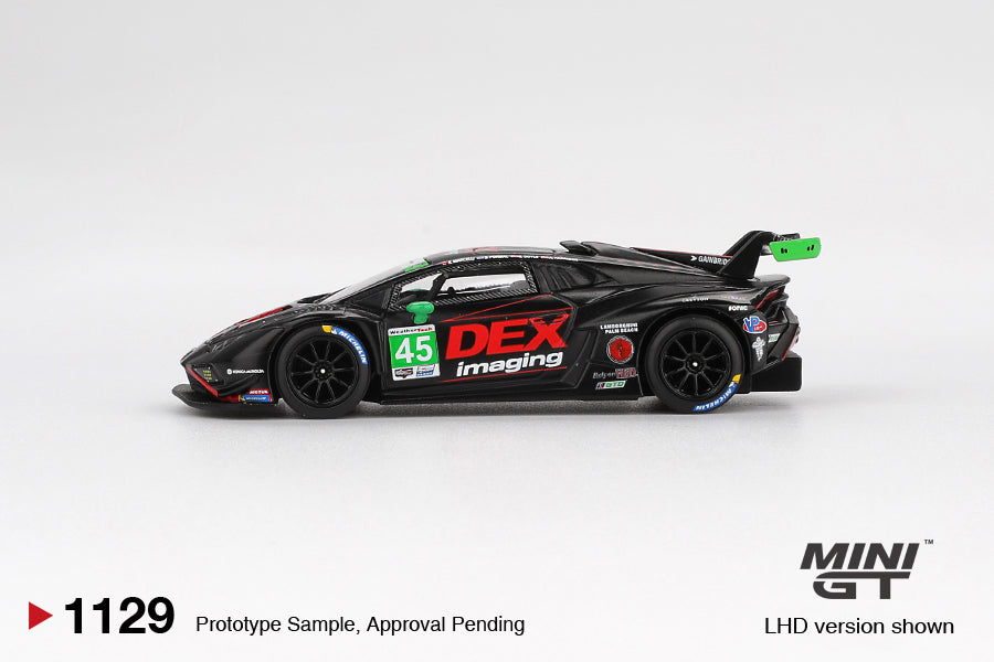 *** EN CAMINO *** MINI GT LAMBORGHINI HURACAN GT3 EVO 2 #45 DEX IMAGING DAYTONA 24 HRS 2024 # 1129