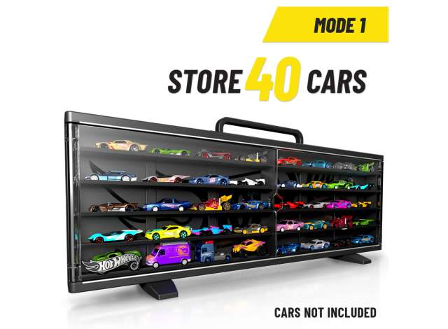 Maletin Organizador Estanteria Hot Wheels  Para Premium y Basicos - Collector Case 40 Coches HWCC23