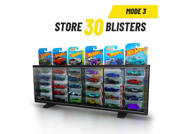 Maletin Organizador Estanteria Hot Wheels  Para Premium y Basicos - Collector Case 40 Coches HWCC23