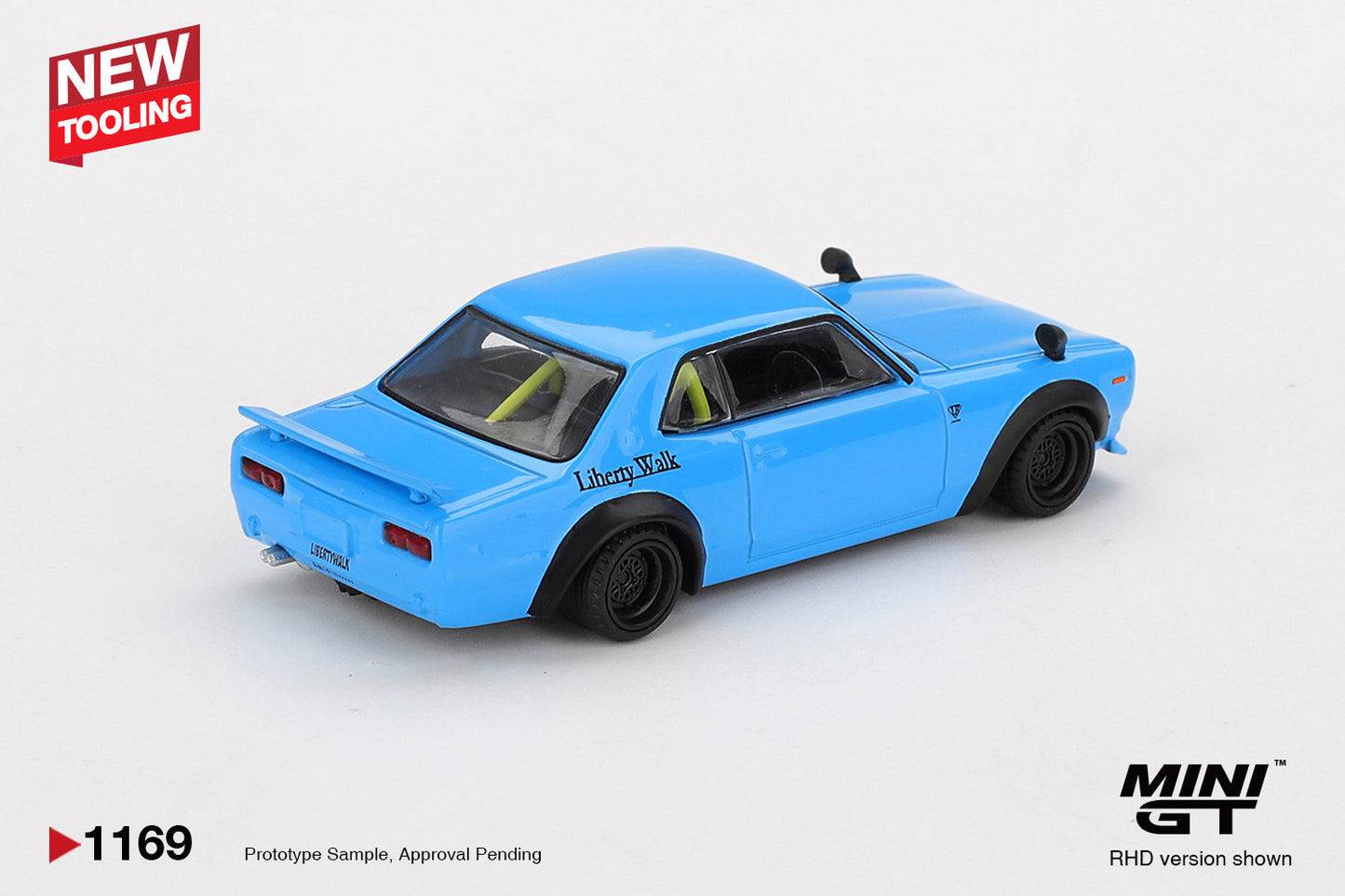 MINI GT Nissan LB ★ Works HAKOSUKA Baby Blue # 1169
