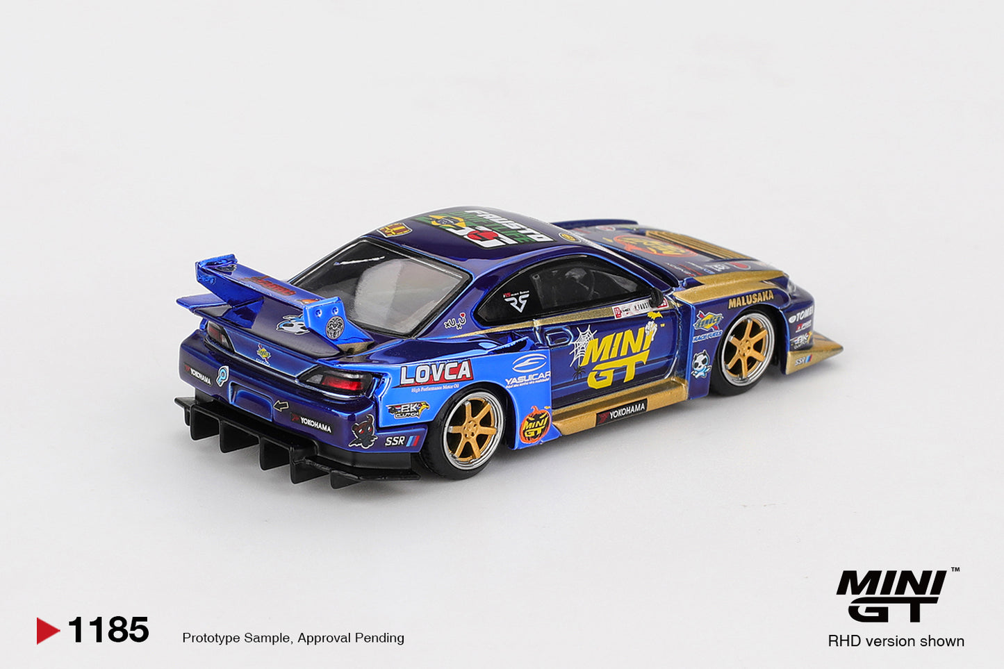 MINI GT NISSAN SILVIA S15 🎃 HALLOWEN LB Super Silhouette #555 Team MINI GT Liberty Walk 2025 Formula Drift Halloween Special # 1185