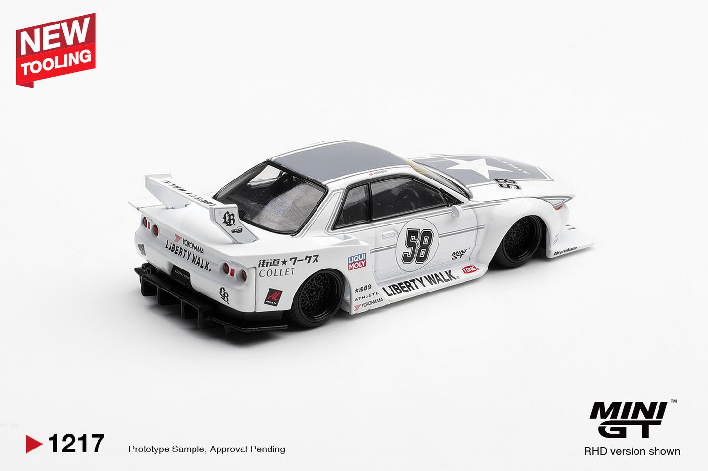 MINI GT 1:64 NISSAN GTR R32 LB KAIDO WORKS TAS 2025 # 1217