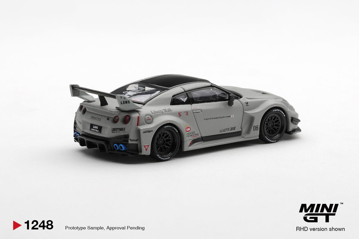 *** LLEGADA FINALES DE SEPTIEMBRE 2026 ***  MINI GT NISSAN GTR R35 LB SUPER SILHOUETTE  VER1 MATT GREY 2026 # 1248