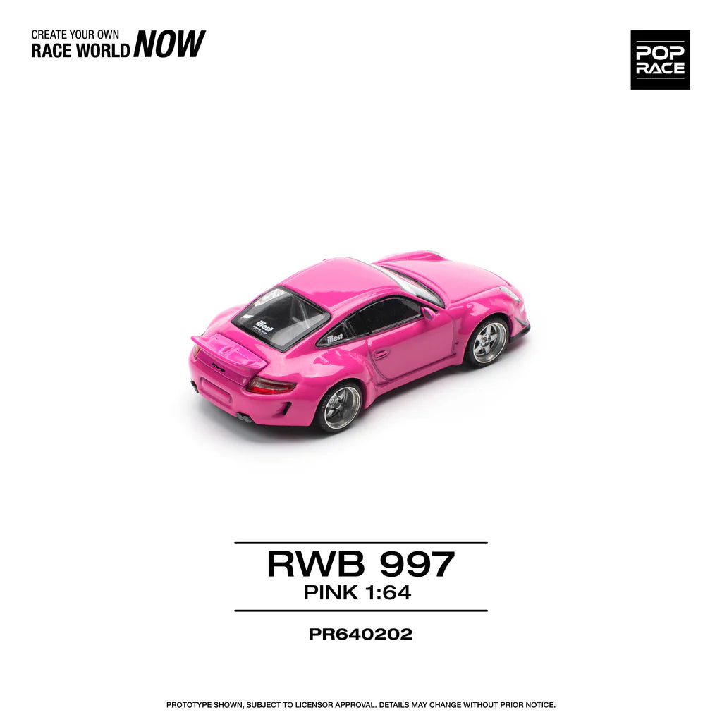 Pop Race Porsche 911 RWB 997 Pink # 202  1.64
