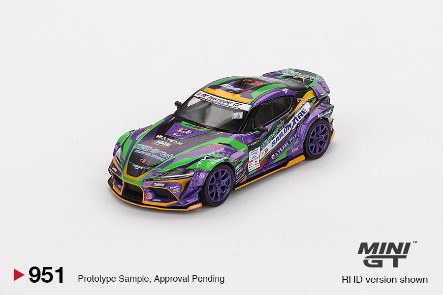 MINI GT Toyota GR Supra KUHL 2021 D1GP EVANGELION RACING # 951