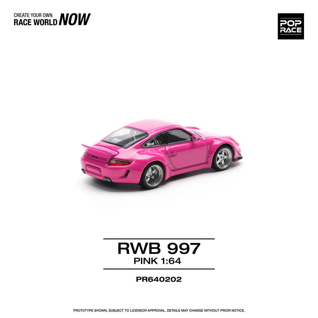 Pop Race Porsche 911 RWB 997 Pink # 202  1.64