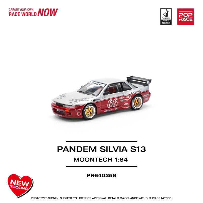Pop Race Pandem Silvia S13 Moontech Red # 258