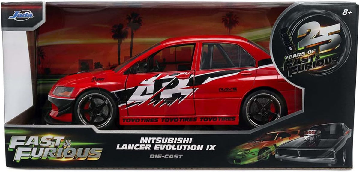 ***LLEGADA 25 DE SEPTIEMBRE 2026 *** 1/24 Jada 2006 Mitsubishi Lancer 25º Aniversario Fast And Furious