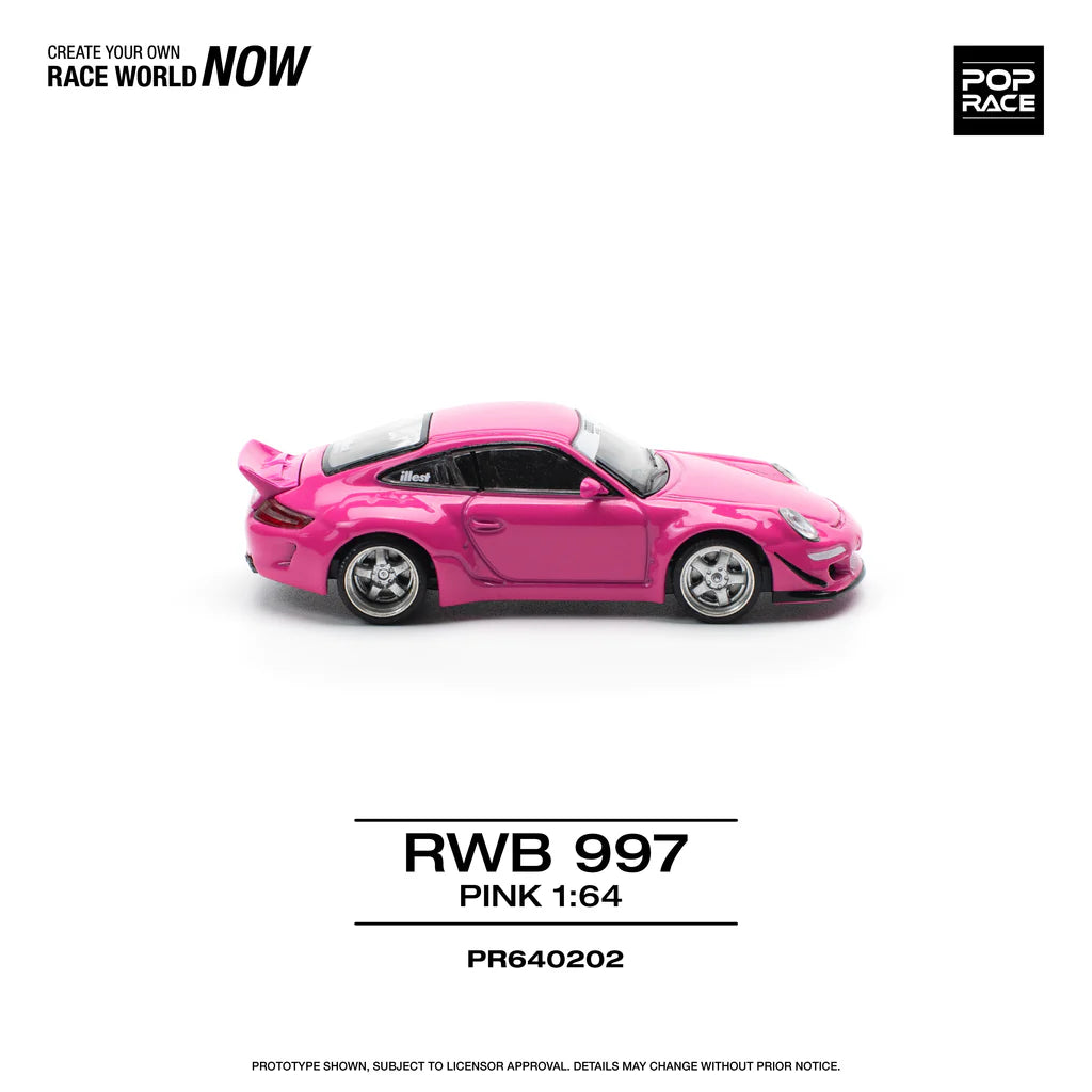 Pop Race Porsche 911 RWB 997 Pink # 202  1.64