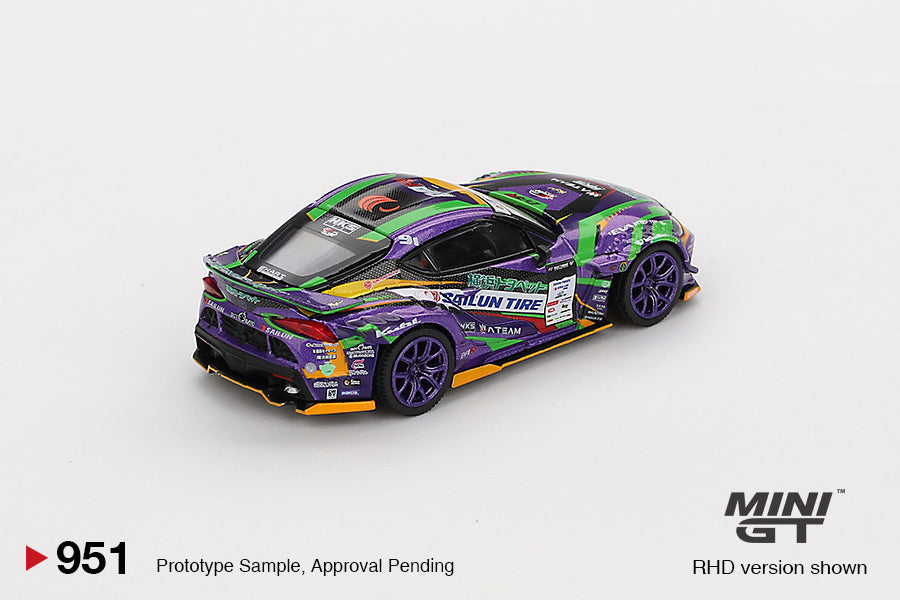 MINI GT Toyota GR Supra KUHL 2021 D1GP EVANGELION RACING # 951
