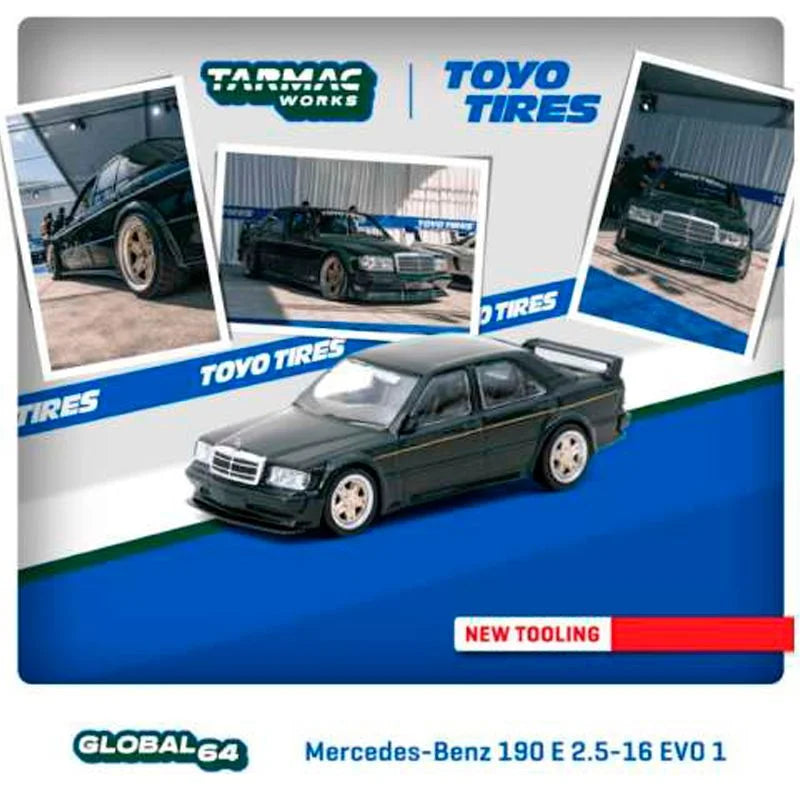 Tarmac Works 1.64  Mercedes Benz 190 E 2.5-16 EVO 1 Toyo Tires Black