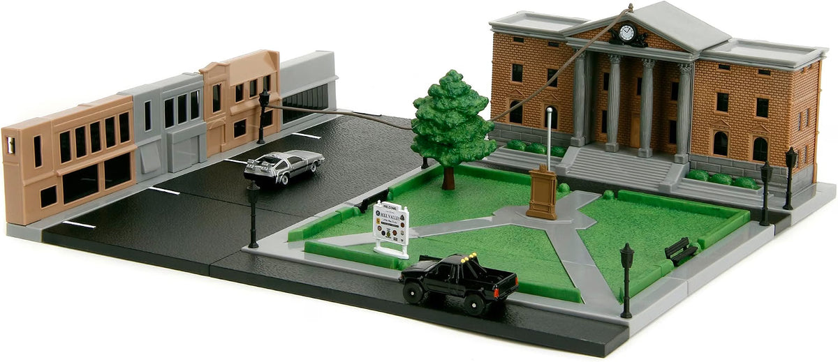 Jada Nano Diorama Back to the Future Clock Tower Nano Scene Nano coches de metal.
