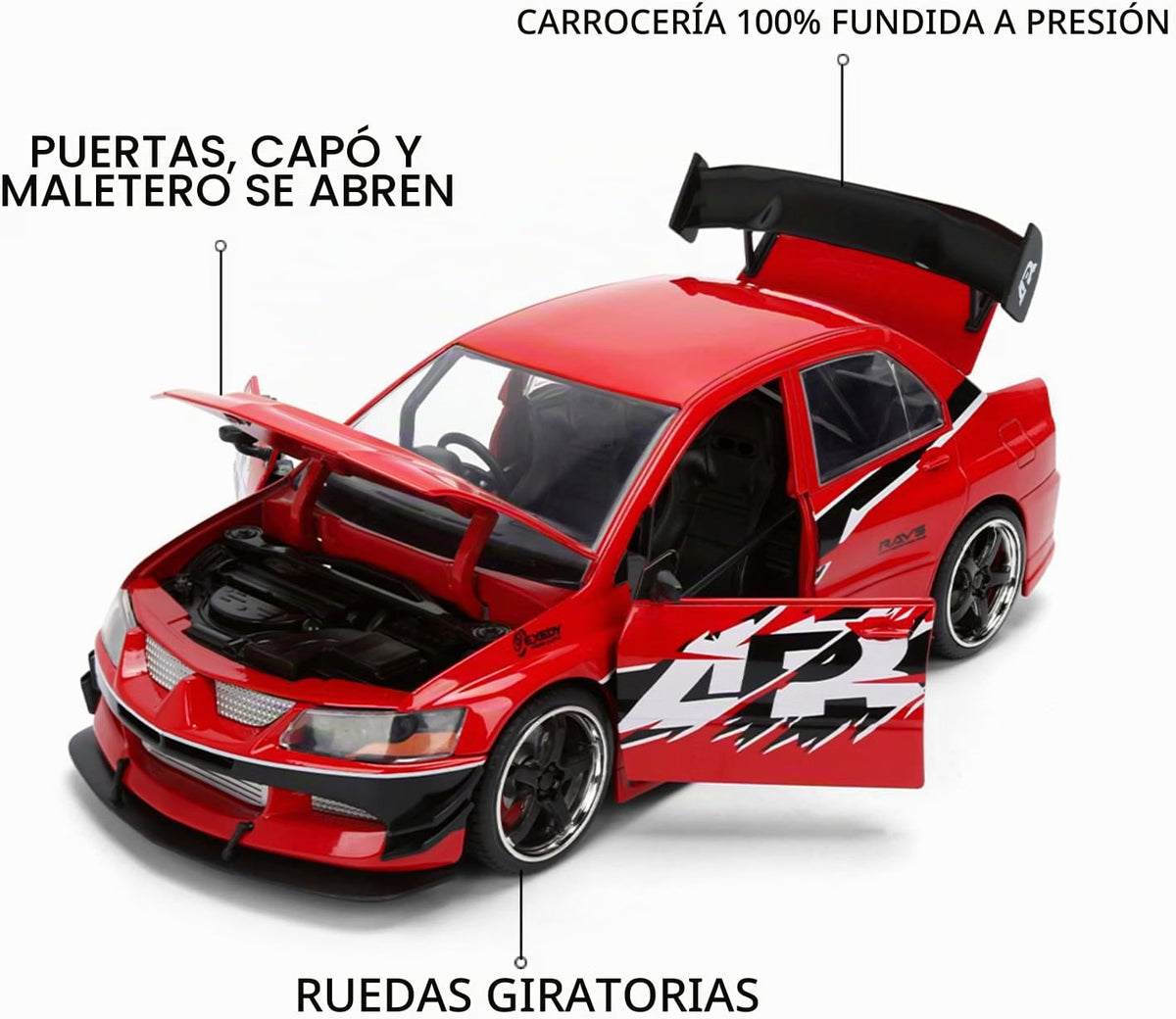 ***LLEGADA 25 DE SEPTIEMBRE 2026 *** 1/24 Jada 2006 Mitsubishi Lancer 25º Aniversario Fast And Furious