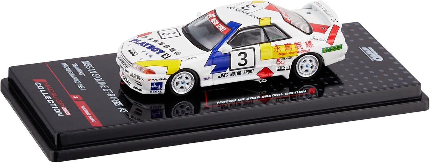 Inno64 1991 Nissan Skyline GTR R32 #3 Team HKS Macau Guia GP PLAYBOY