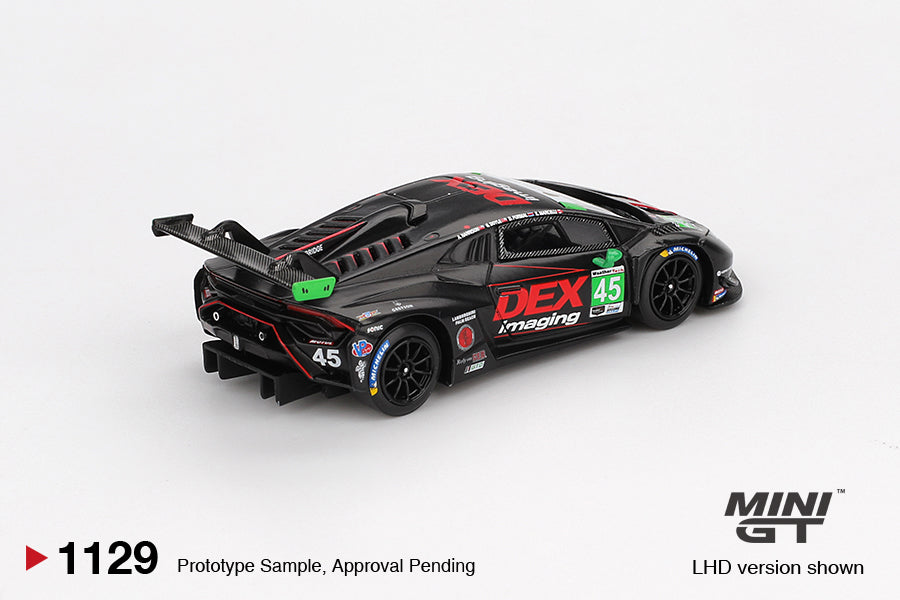 *** EN CAMINO *** MINI GT LAMBORGHINI HURACAN GT3 EVO 2 #45 DEX IMAGING DAYTONA 24 HRS 2024 # 1129
