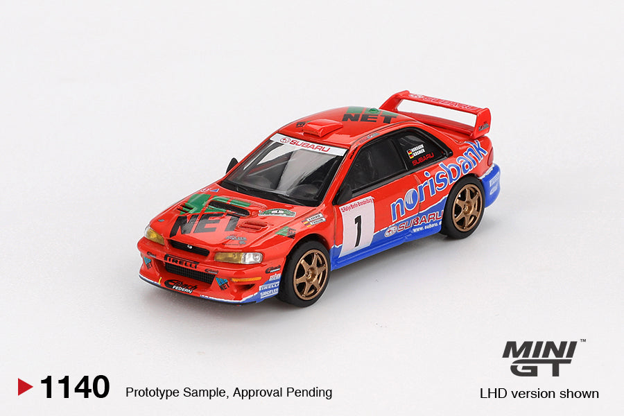 MINI GT SUBARU IMPREZA WRC97 #1 DRM CHAMPION 1999 # 1140