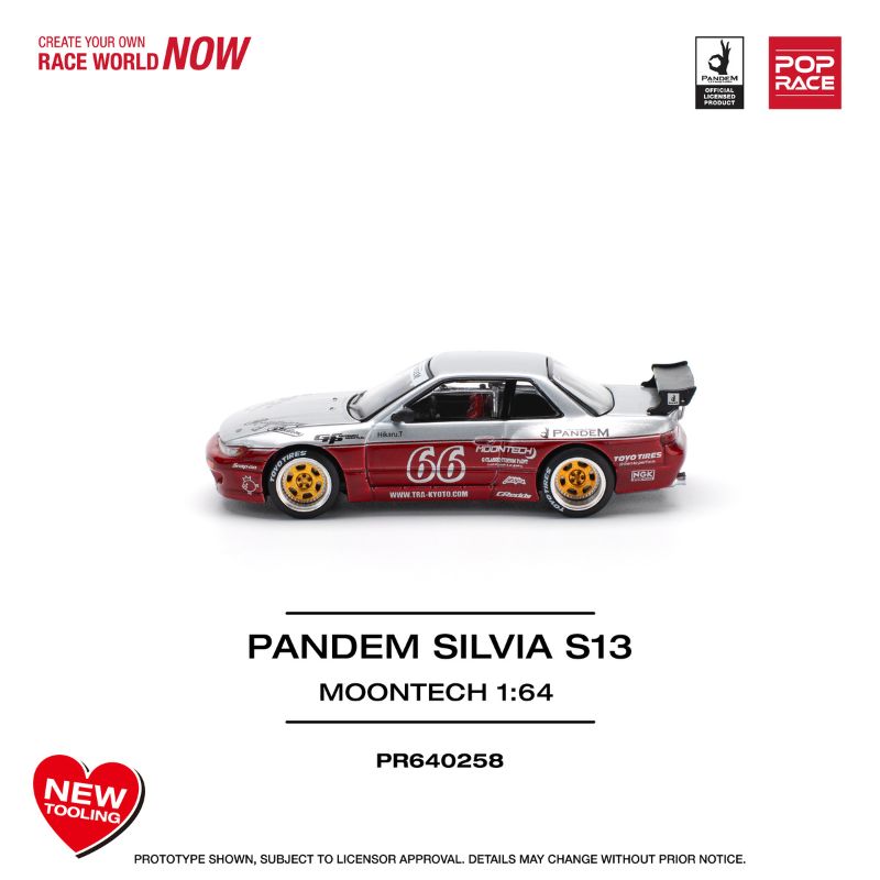 Pop Race Pandem Silvia S13 Moontech Red # 258