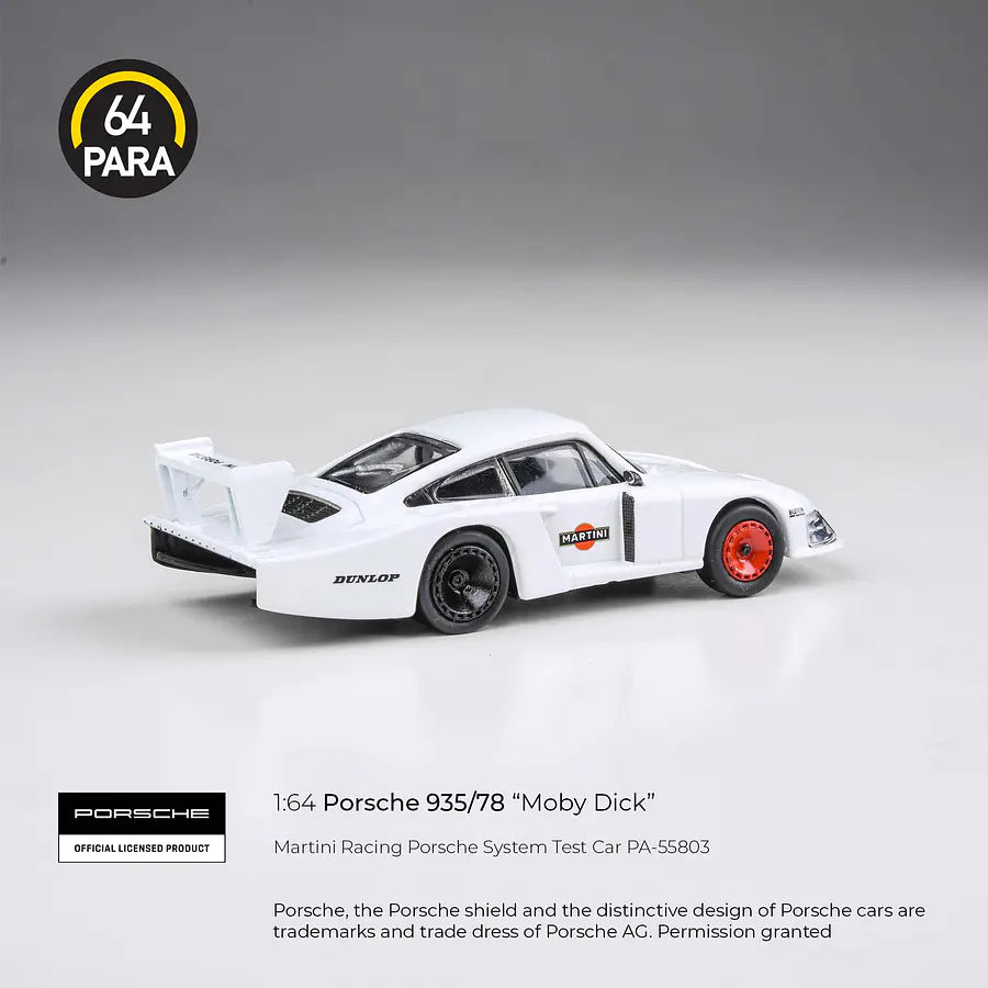 Para64 Porsche 935 /78 Martini Racing Porsche System Test Car Blanco 1/64