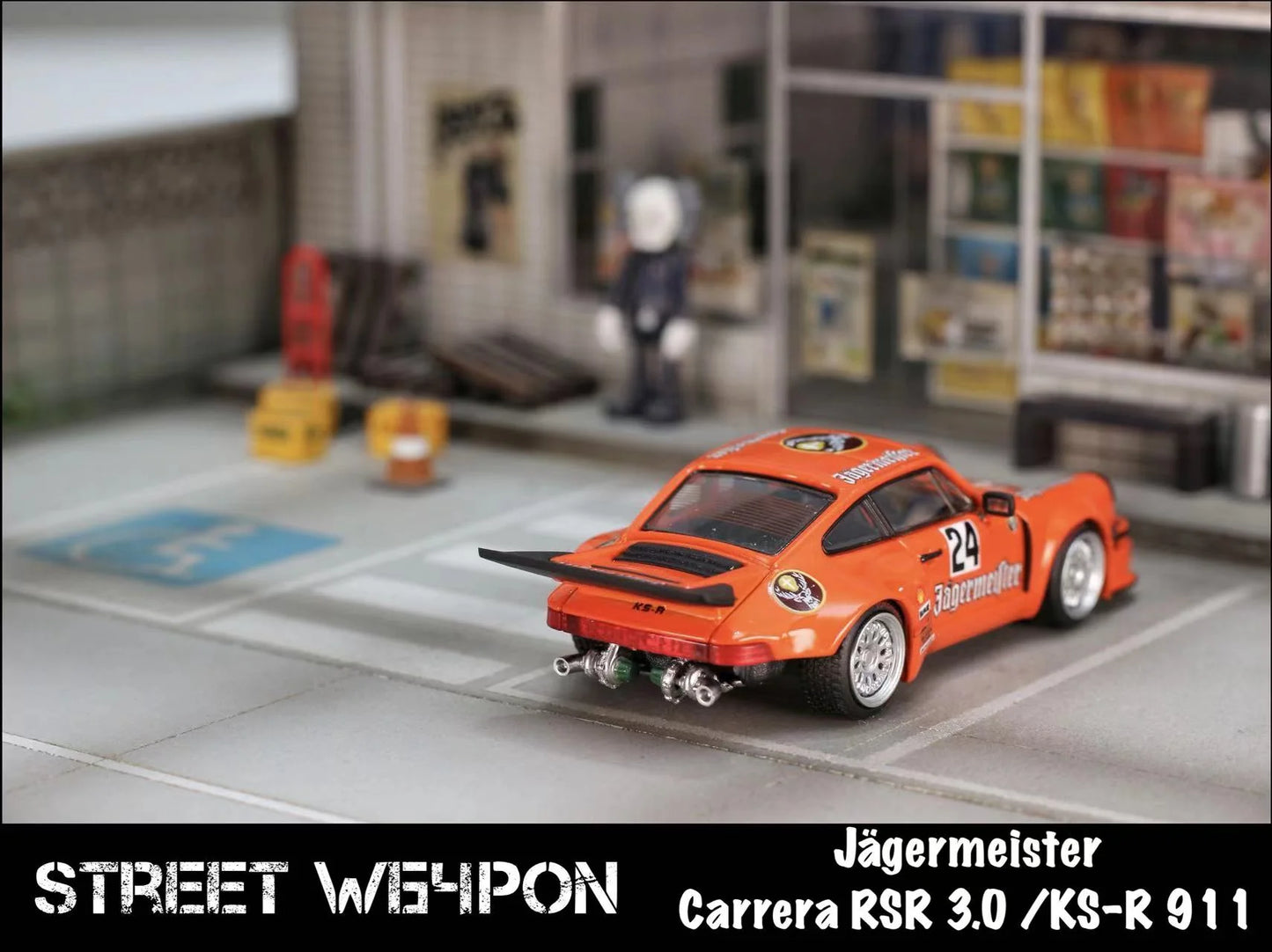 Street Weapon RWB Carrera RSR3.0/ KS-R 911 #24 Jagermeister Orange STW028