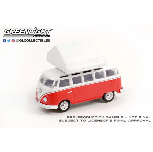 Volkswagen Samba Bus con tienda de campaña (1964) Greenlight 1/64