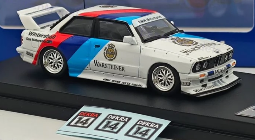 Street Weapon 1/64 BMW LTO E30 Warsteiner White Blue Red STW208