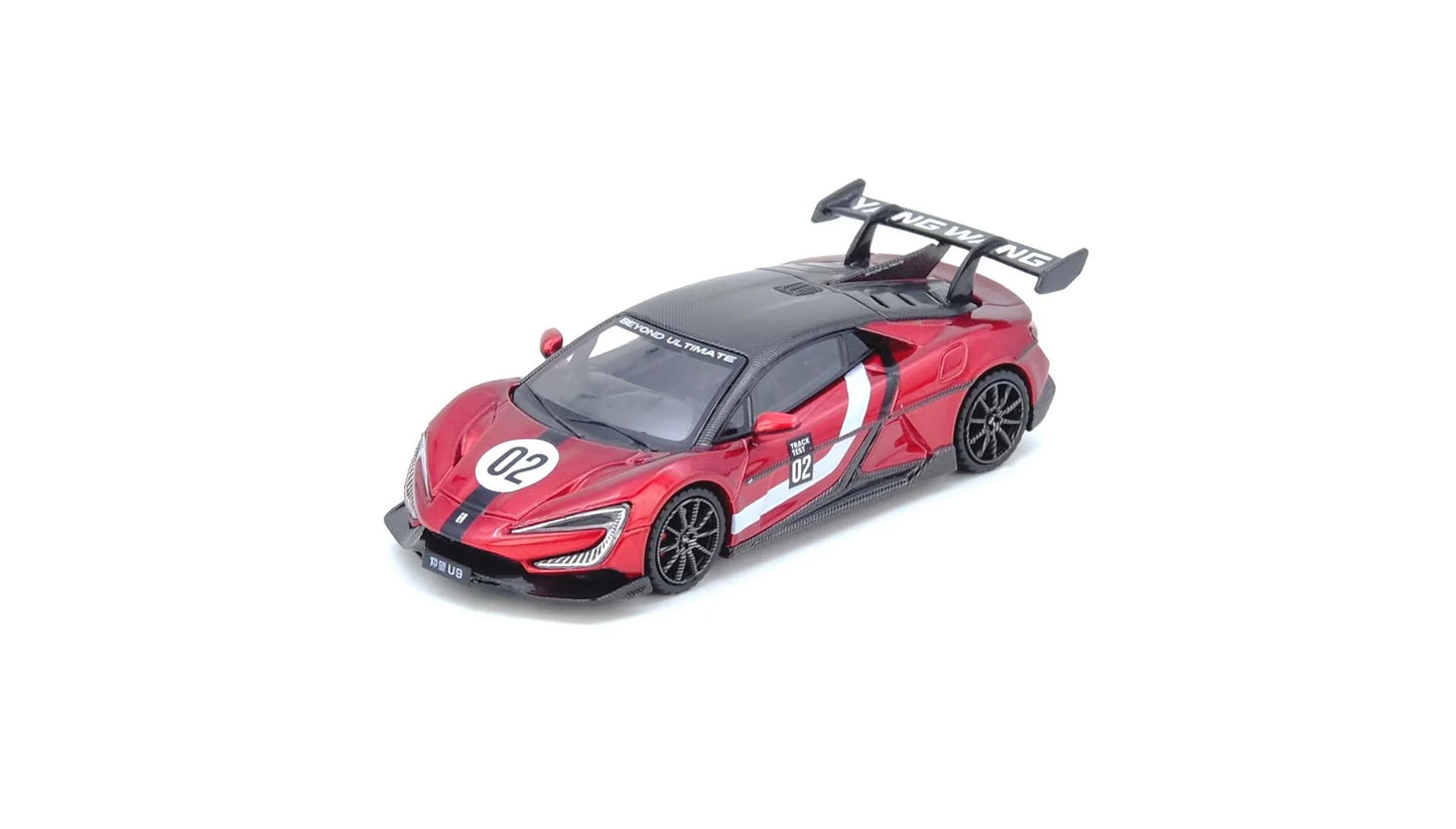 Inno64 2025 YANGWANG U9 Nurburgring Test Car World Fastest EV Supercar  Rojo / Negro