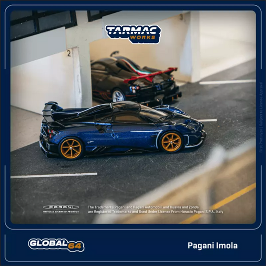 Tarmac Works Pagani Imola Blu Argentina - GLOBAL64 1/64