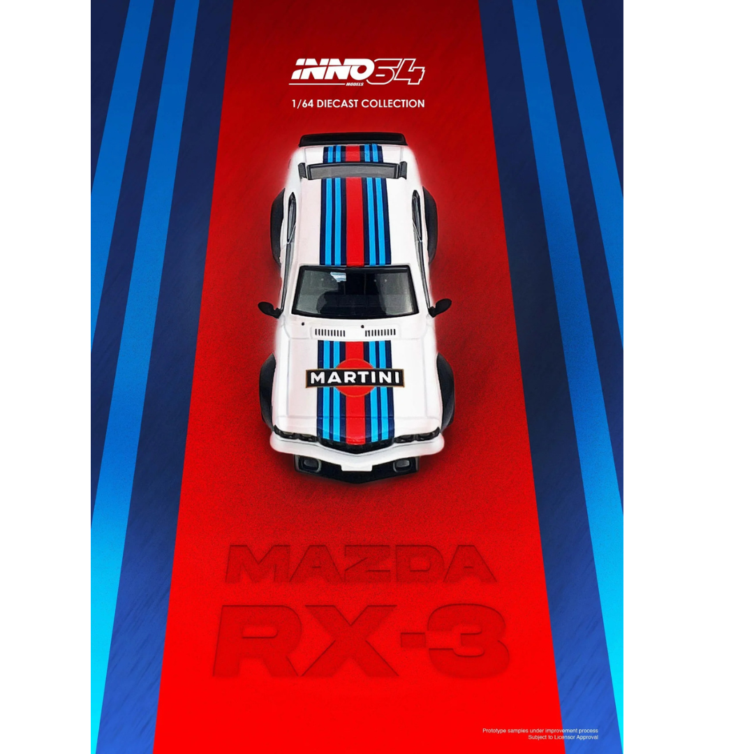 Inno64 Mazda Savanna RX3 "MARTINI RACING" 1/64