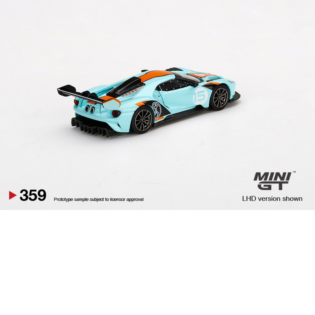 MINI GT Ford GT Mk II Azul y Naranja # 359 * Pieza Antigua Dificil de Conseguir