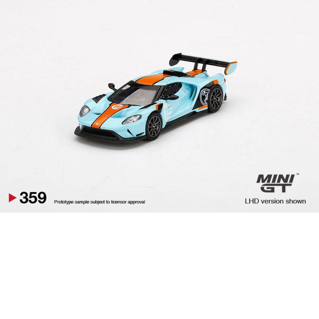 MINI GT Ford GT Mk II Azul y Naranja # 359 * Pieza Antigua Dificil de Conseguir