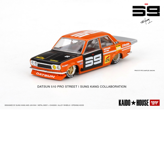 KAIDO HOUSE Datsun Pro Street SK510 Colaboración Sung Kang # 004 Naranja * Pieza antigua, primeros modelos de kaido