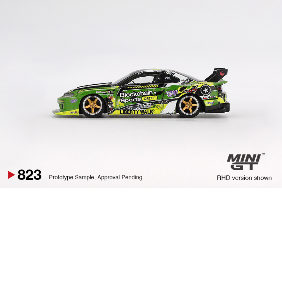 MINI GT NISSAN SILVIA S15 LB SUPER SILHOUETTE #555 V2 FORMULA DRIFT JAPAN 2024 # 823