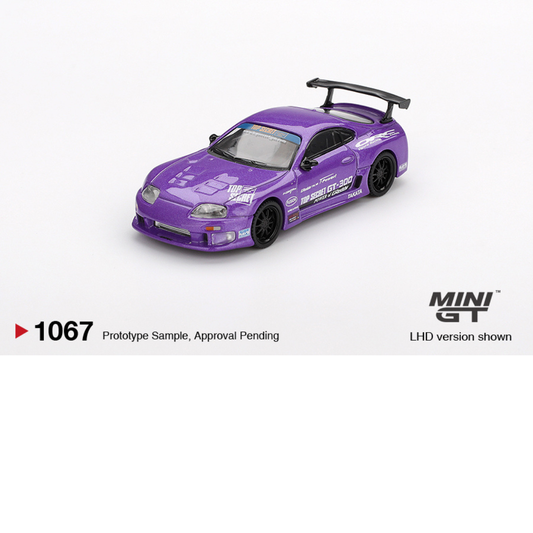 MINI GT TOYOTA SUPRA MK4 A80 TOP SECRET GT-300 TOP SECRET PURPLE 2014  # 1067